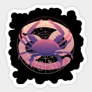 Lunar Embrace of Cancer Sticker